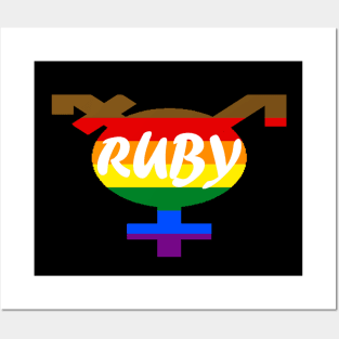 Ruby Pride Logo Posters and Art